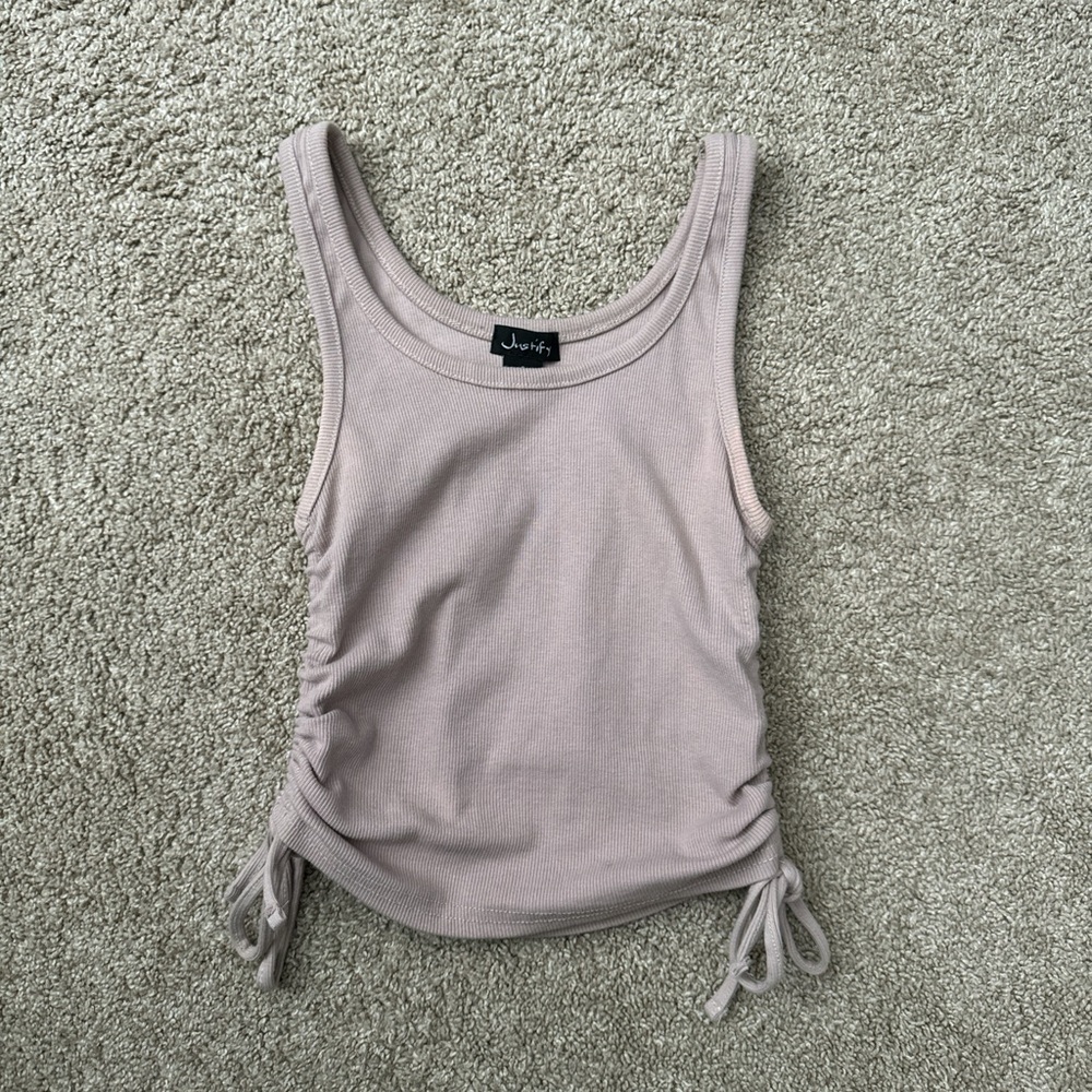 Pink Justify cinched tank top